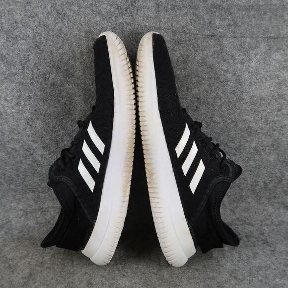 Adidas Shoes Womens 8.5 Cloudfoam Sneakers Athletic Trainer Casual Running Black - Picture 10 of 14